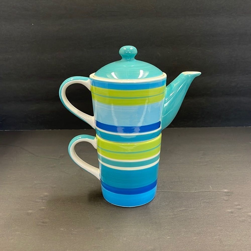 Vintage Y2K Whittard of Chelsea Tea For One Set Tea Pot and Mug